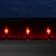 C9 Transparent Shatterproof Red FlexFilament LED Bulbs 