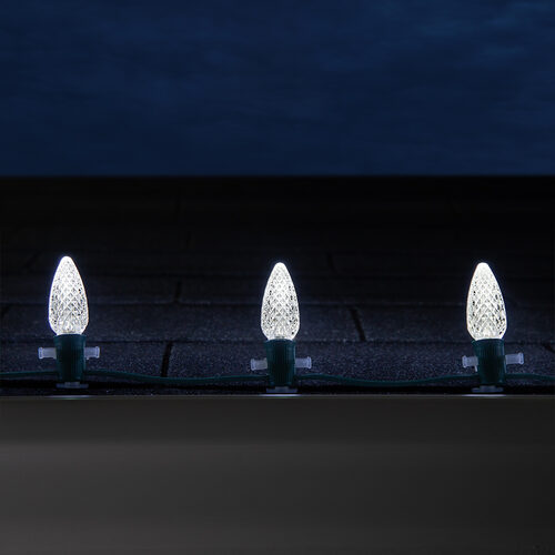 C9 Cool White OptiCore LED Bulbs