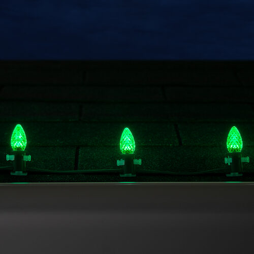 C7 Green OptiCore LED Bulbs