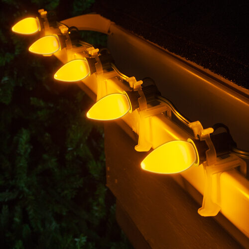 C7 Opaque Gold OptiCore LED Bulbs