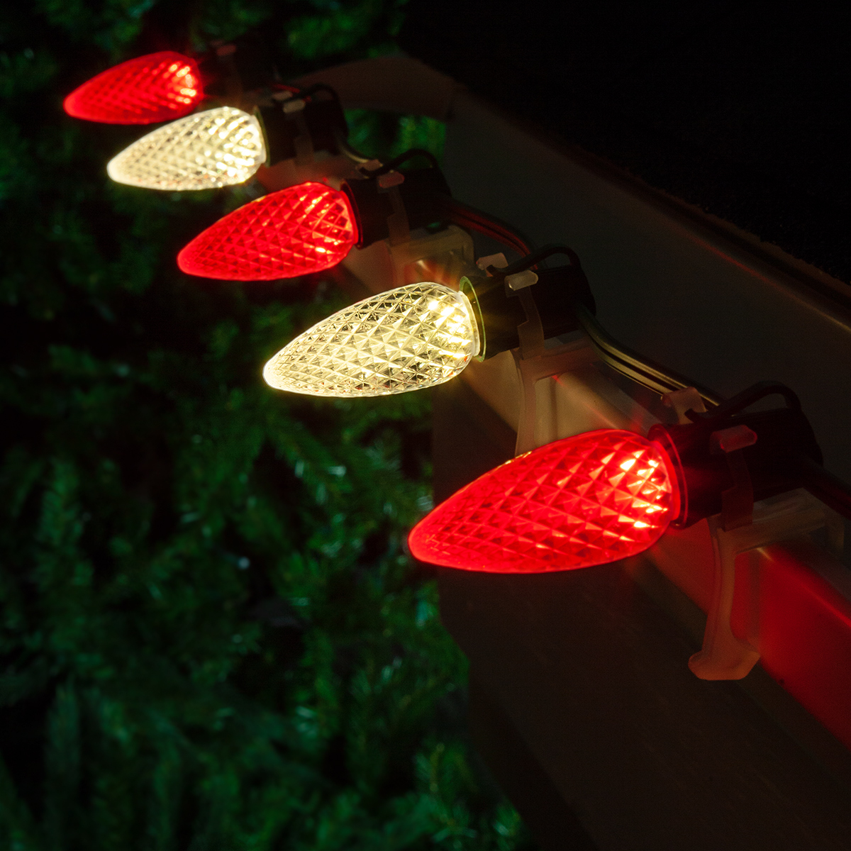 Red c9 2025 incandescent christmas lights