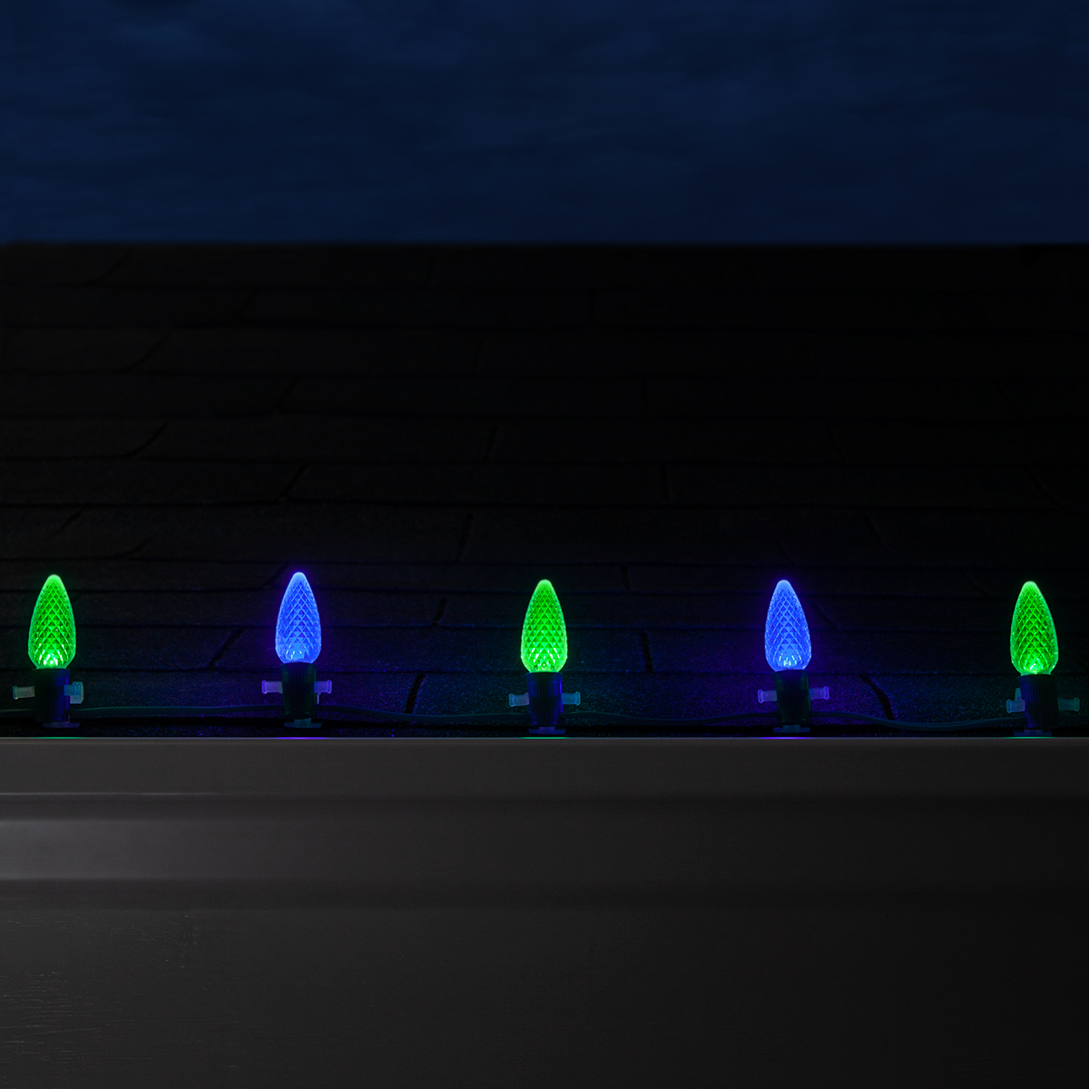 Blue c9 top led christmas lights