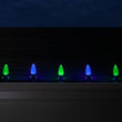 C9 Blue / Green OptiCore Commercial LED Christmas Lights, 50 Lights, 50'