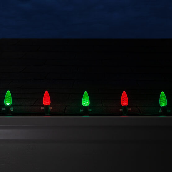 c9 red and green outdoor christmas lights