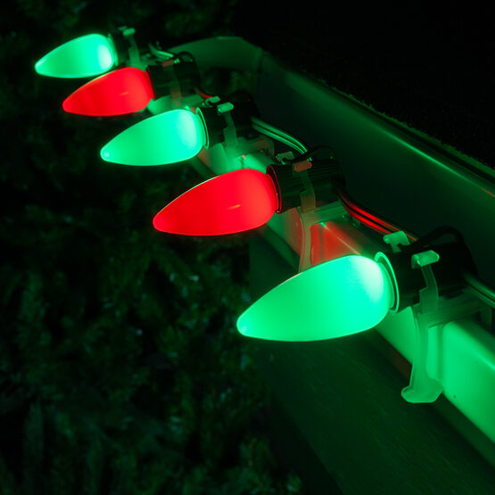 c9 red and green outdoor christmas lights