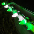 C7 Cool White / Green Smooth OptiCore Commercial LED Christmas Lights, 50 Lights, 50'