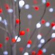 6' White Lighted Ornamental Tree, Red-Cool White LED