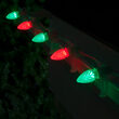 C7 Green / Red OptiCore Commercial LED Christmas Lights, 50 Lights, 50'