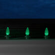 C9 Green OptiCore Commercial LED Christmas Lights, 25 Lights, 25'