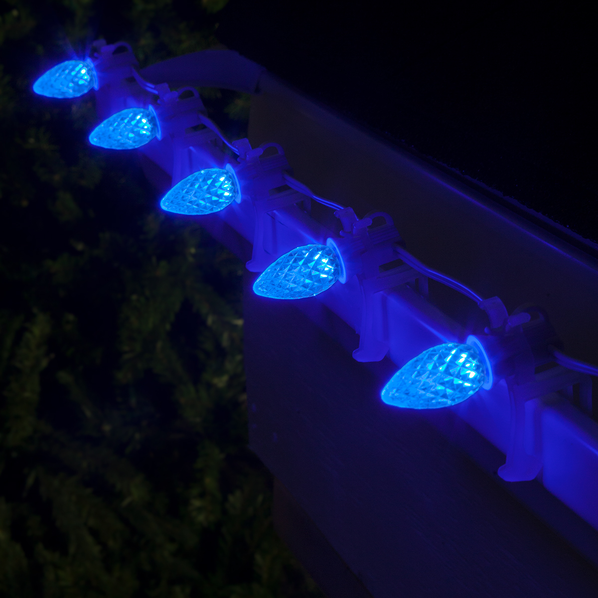 C7 blue store christmas lights
