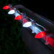 C7 Cool White / Red Smooth OptiCore Commercial LED Christmas Lights, 50 Lights, 50'