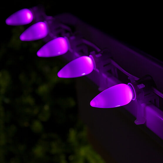 Christmas Lights C9 Purple Smooth Opticore Commercial LED Christmas