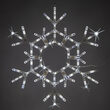36" Folding Snowflake, Cool White Twinkle Lights 
