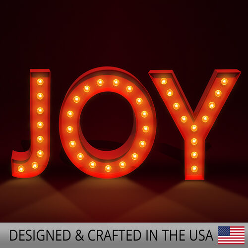 Red Joy Marquee Letters Wintergreen Corporation Red Joy Marquee Letters Wintergreen Corporation