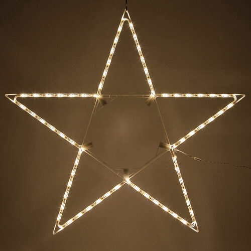 48" LED Warm White Folding Star
