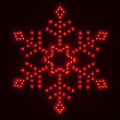 18" Ultra Bright SMD Diamond Tipped Snowflake, Red Lights