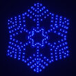 18" Ultra Bright SMD 36 Point Snowflake, Blue Lights