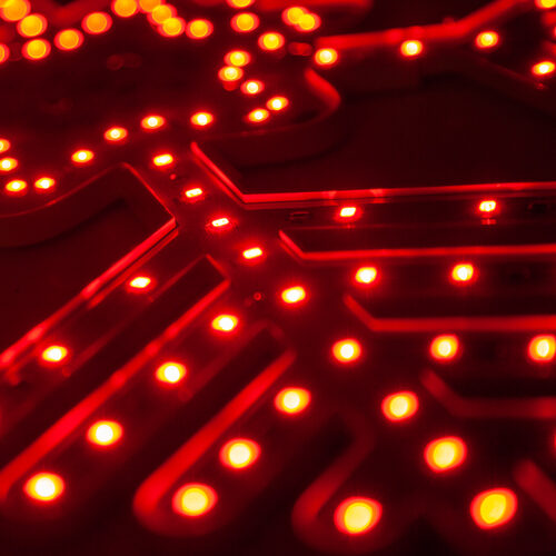 18" Ultra Bright SMD 36 Point Snowflake, Red Lights