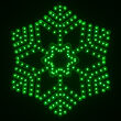 18" Ultra Bright SMD 36 Point Snowflake, Green Lights