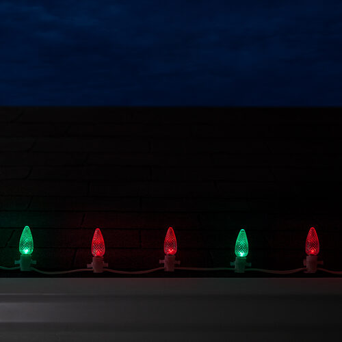 C9 Color Change Acrylic Red Green LED Bulbs