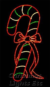 72" Giant Candy Cane with Red Bow 