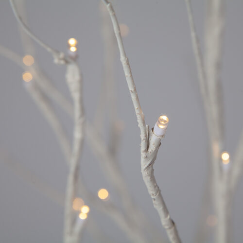 3' Warm White LED Birch Tree