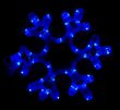 12" Snowflake Motif, Blue Lights 