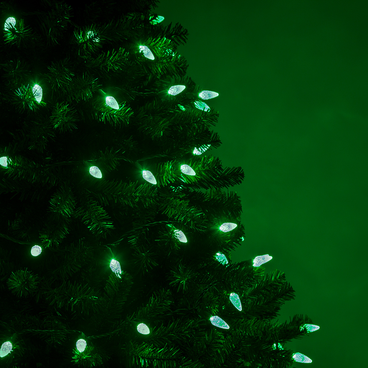 c6 green led christmas lights