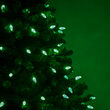 C6 Strawberry Green LED Christmas Lights on Green Wire