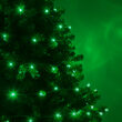 G12 Razzberry Green LED Christmas Lights on Green Wire