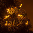 50 T5 Gold LED Christmas Tree Lights Green Wire, 6" Spacing
