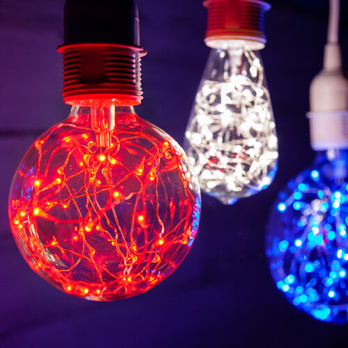 G95 Red LEDimagine TM Fairy Light Bulbs