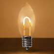 C9 Shatterproof Warm White FlexFilament TM LED Bulbs