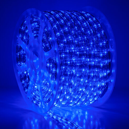Blue LED Rope Light, 150 ft