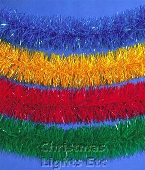 1' x 6" Color BlendFine Cut Commercial Unlit Holiday Garland