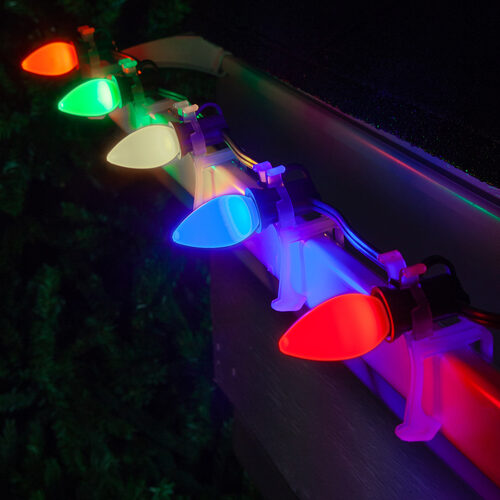 C7 Opaque Multicolor OptiCore LED Bulbs
