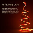 Red LED Rope Light, 18 ft