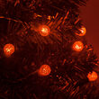 G12 Razzberry Amber LED Christmas Lights on Green Wire