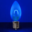 C9 Transparent Shatterproof Blue FlexFilament LED Bulbs 