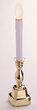 LED Battery Operated Stowe Brass Candle