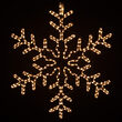 37" 42 Point Snowflake, Clear Lights 