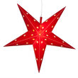 18" Red Aurora Superstar TM 5 Point Star Light, Fold-Flat, LED Lights, Outdoor Rated
