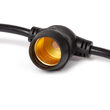 E17 - Intermediate Light Patio Stringer, Black Wire
