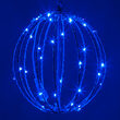 8" Blue LED Fairy Light Ball, Fold Flat Blue Frame