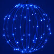 12" Blue LED Fairy Light Ball, Fold Flat Blue Frame