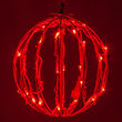 8" Red LED Light Ball, Fold Flat Red Frame