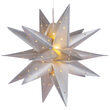 17" Silver Aurora Superstar TM Folding Star Light, Fold-Flat, LED Lights, Outdoor Rated