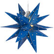 17" Blue Aurora Superstar TM Folding Star Light, Fold-Flat, LED Lights, Outdoor Rated
