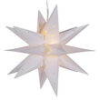 17" White Aurora Superstar TM Folding Star Light, Fold-Flat, LED Lights, Outdoor Rated