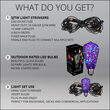 30' RGB Color Change LEDimagine TM Patio String Light Set with 10 ST64 Fairy Light Bulbs on Black Wire, with Drops